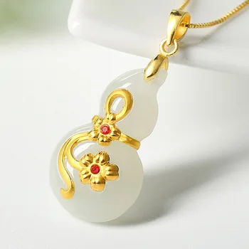XinJiang Hetian yu Gourd Pendant Drop Shipping Gold yu Lucky Amulet FuLu Pendant Necklace For Women Men Jewelry
XinJiang Hetian yu Gourd Pendant Drop Shipping Gold yu Lucky Amulet FuLu Pendant Necklace For Women Men Jewelry