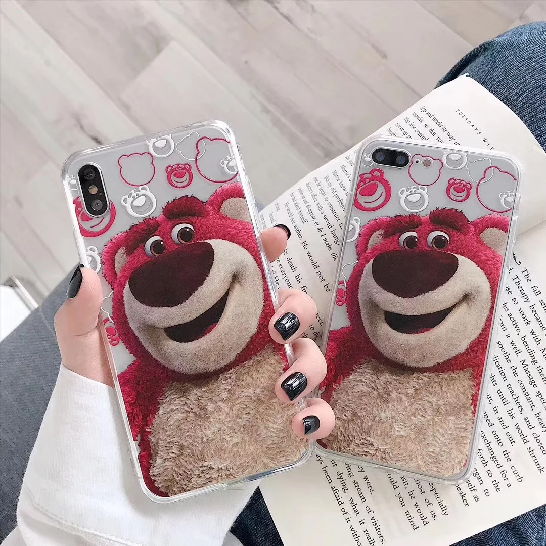 Super cute cartoon strawberry bear Case For iPhone X XS MAX XR Acrylic relief Coque For iPhone 6 6s 7 8 Plus Transparent Cover
Super cute cartoon strawberry bear Case For iPhone X XS MAX XR Acrylic relief Coque For iPhone 6 6s 7 8 Plus Transparent Cover