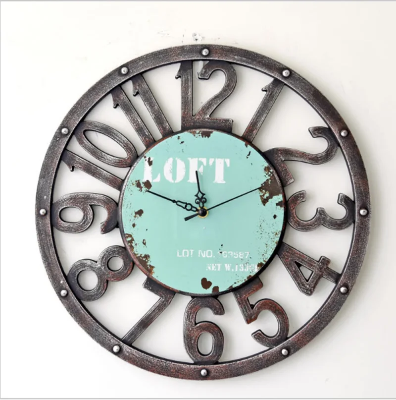 Large Creative Retro Rural Nostalgia Wall Clock Home Decor Time Vintage Hollowed out Watch loft Clock
Large Creative Retro Rural Nostalgia Wall Clock Home Decor Time Vintage Hollowed out Watch loft Clock