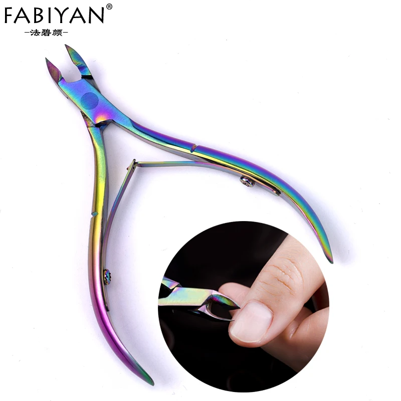 Stainless Steel Cuticle Clippers Nippers Rainbow Dead Skin Metal Nail Art Remover Scissors Manicure Tools Cleaner Gradient Color
Stainless Steel Cuticle Clippers Nippers Rainbow Dead Skin Metal Nail Art Remover Scissors Manicure Tools Cleaner Gradient Color