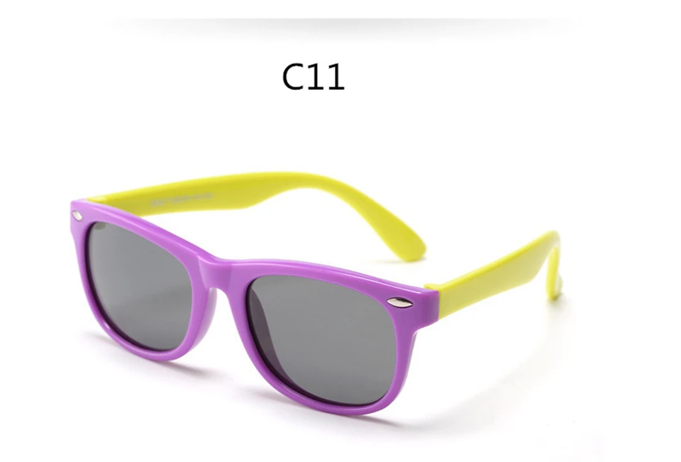 ALIKIAI Girls Sunglasses Kids Sun glasses Children Glasses Polarized Lenses Girls Boys Silicone UV400 Child Mirror Baby Eyewear (20)