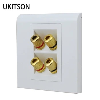 4 Ports Speaker Banana Sound Box Golden Connector Wall Plate For Hifi Theater System
4 Ports Speaker Banana Sound Box Golden Connector Wall Plate For Hifi Theater System