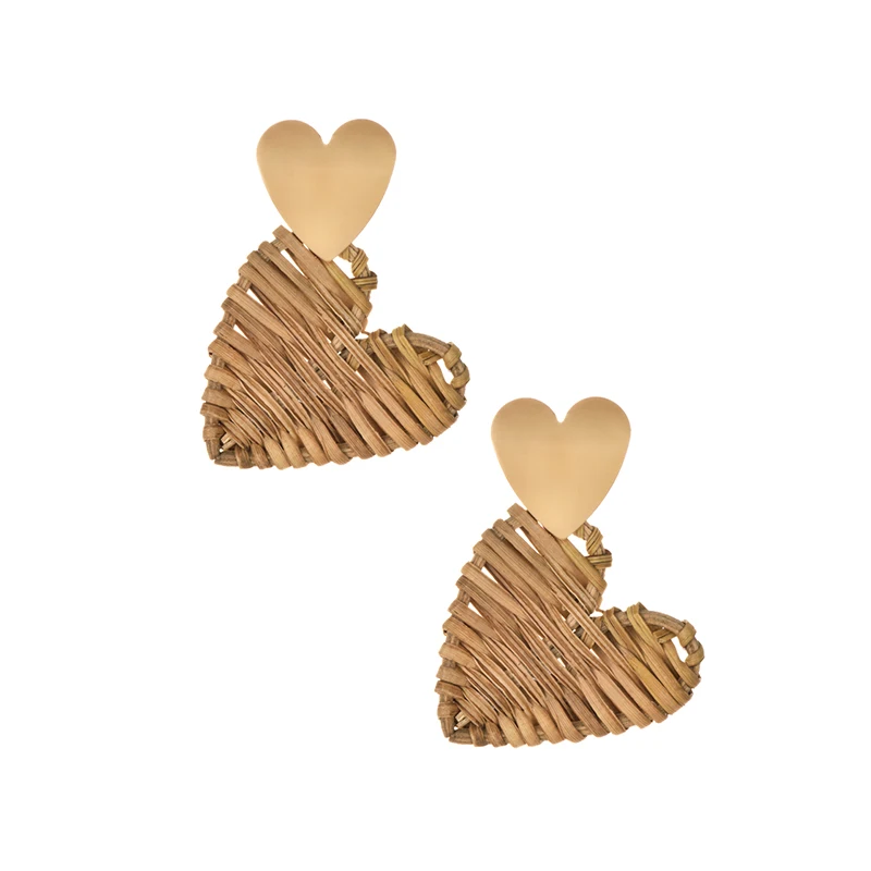 Heart Rattan knit Wooden Drop Earrings Vintage Handmade BIg Resin Dangle Earrings Party Statement 2019 Women Jewelry Wholesale
Heart Rattan knit Wooden Drop Earrings Vintage Handmade BIg Resin Dangle Earrings Party Statement 2019 Women Jewelry Wholesale