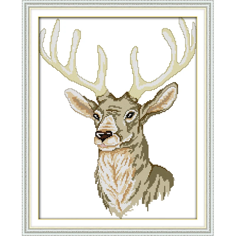 Everlasting love Antler Chinese cross stitch kits Ecological cotton stamped printed 11CT DIY gift new year decorations for home
Everlasting love Antler Chinese cross stitch kits Ecological cotton stamped printed 11CT DIY gift new year decorations for home