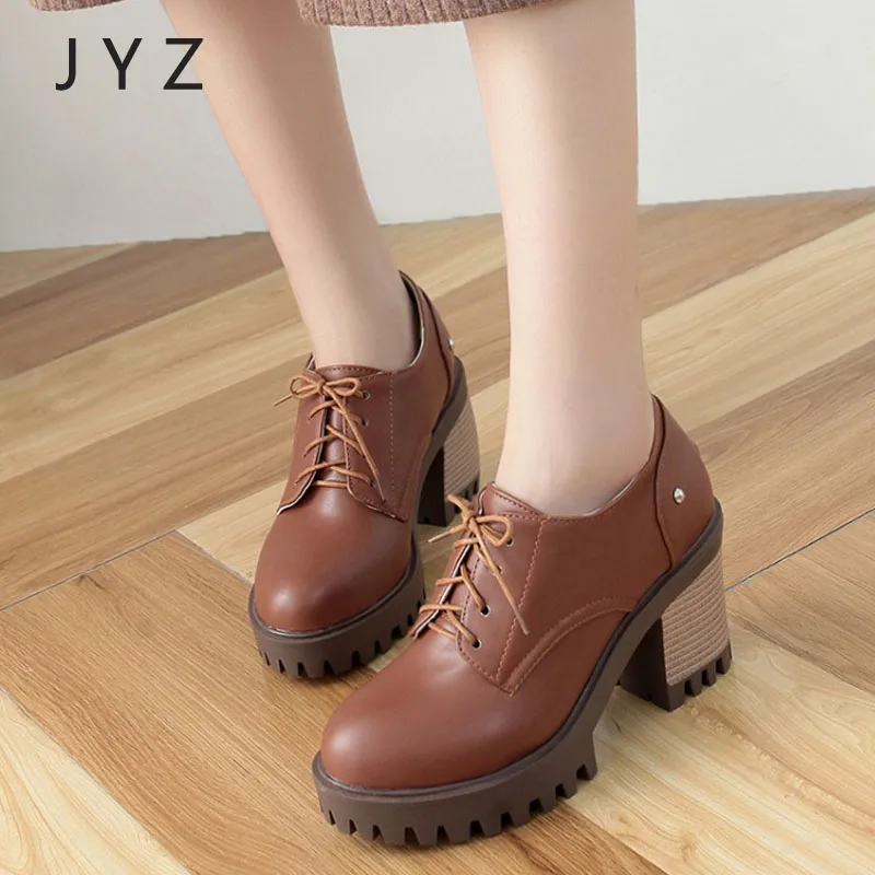 Fashion New Womens Brogue Shoes Lace Up Platform Pumps High Heels Size 40 41 42 43 aa0926
Fashion New Womens Brogue Shoes Lace Up Platform Pumps High Heels Size 40 41 42 43 aa0926