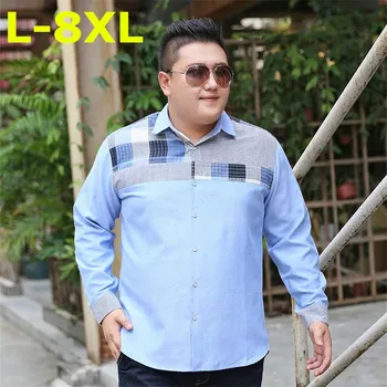 new Plus size 8XL 7XL 6XL 5XL New Men Shirts Business Long Sleeve Turn-down Collar Cotton Male Shirt Slim Fit Popular Designs
new Plus size 8XL 7XL 6XL 5XL New Men Shirts Business Long Sleeve Turn-down Collar Cotton Male Shirt Slim Fit Popular Designs