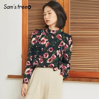 Samstree Winter Women Chiffon Shirts Flower Print Turtleneck Female Blouses Ruffles Long Sleeve Young Ladies Harajuku Tops
Samstree Winter Women Chiffon Shirts Flower Print Turtleneck Female Blouses Ruffles Long Sleeve Young Ladies Harajuku Tops