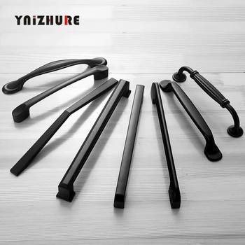 American Style Black Cabinet Handles Solid Aluminum Alloy Kitchen Cupboard Pulls Drawer Knobs Furniture Handle Hardware
American Style Black Cabinet Handles Solid Aluminum Alloy Kitchen Cupboard Pulls Drawer Knobs Furniture Handle Hardware