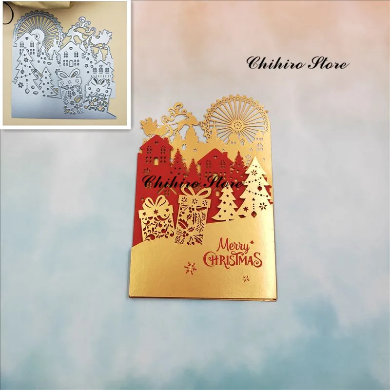 Christmas greeting card Metal Cutting Dies Scrapbooking For Card Making DIY Embossing Cuts New Craft Pattern Photo Frame Cover
Christmas greeting card Metal Cutting Dies Scrapbooking For Card Making DIY Embossing Cuts New Craft Pattern Photo Frame Cover
