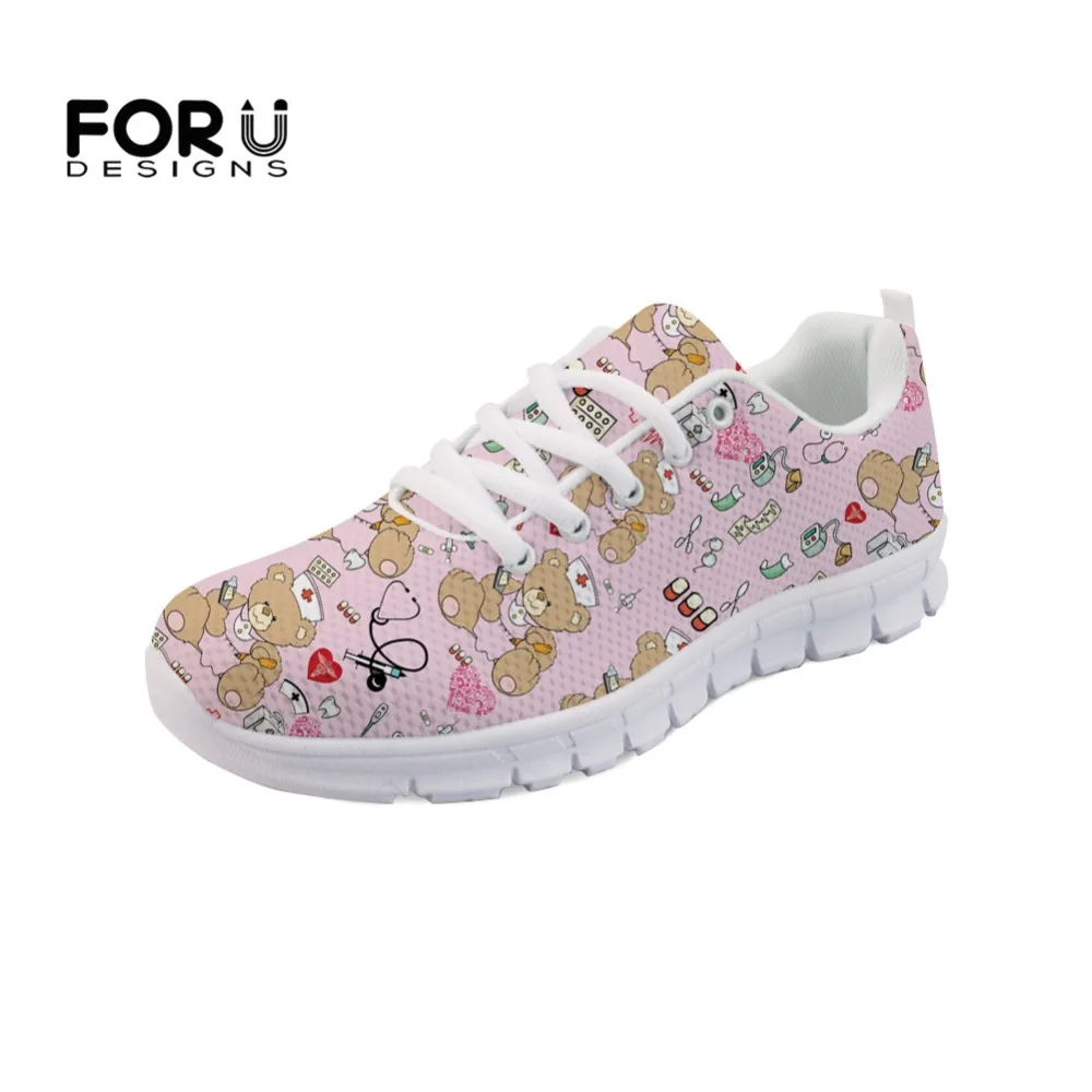 FORUDESIGNS Women's Nursing Flats Shoes Casual Sneakers Cute 3D Cartoon Nurse Pattern Ladies Comfortable Mesh Light Shoes Woman
FORUDESIGNS Women's Nursing Flats Shoes Casual Sneakers Cute 3D Cartoon Nurse Pattern Ladies Comfortable Mesh Light Shoes Woman