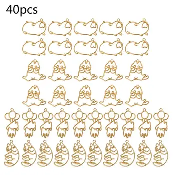 High Quality Jewelry Frame 40Pcs Cute Cat Animal UV Frames Pendant Open Bezel Setting UV Resin for DIY Jewelry Making
High Quality Jewelry Frame 40Pcs Cute Cat Animal UV Frames Pendant Open Bezel Setting UV Resin for DIY Jewelry Making