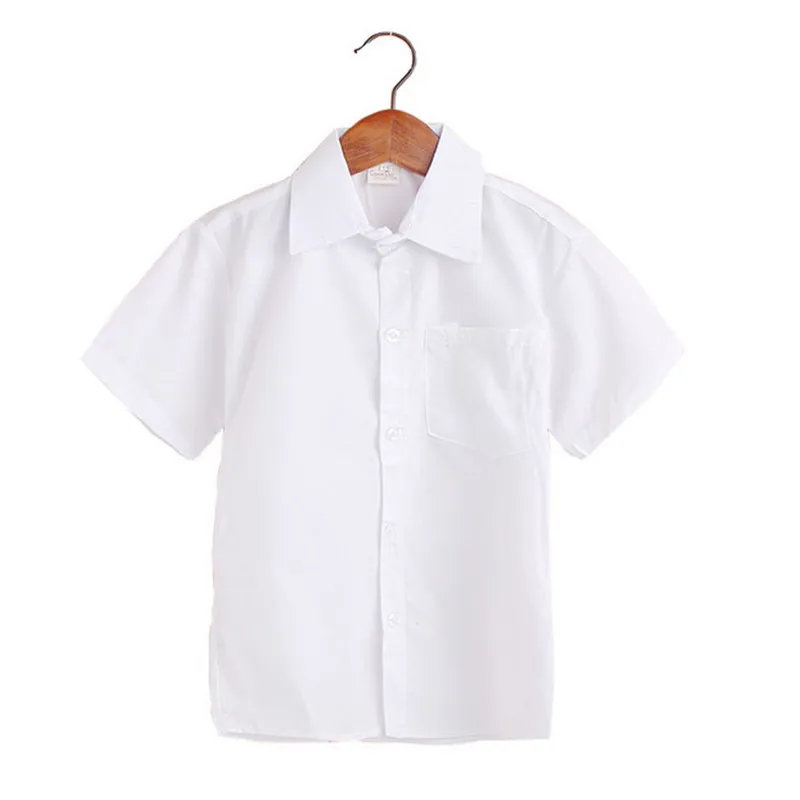 New Arrival Summer Short Sleeve Baby Clothes White School Boys Shirts Turn-down Collar Boy Shirt Kids Tops Boy's clothing
New Arrival Summer Short Sleeve Baby Clothes White School Boys Shirts Turn-down Collar Boy Shirt Kids Tops Boy's clothing