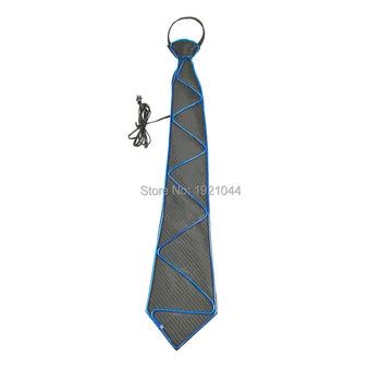 1 pieces DJ Tie EL Wire Glowing Tie with DC-3V Sound activated Driver Rave Custom Necktie for New Year Party Decoration
1 pieces DJ Tie EL Wire Glowing Tie with DC-3V Sound activated Driver Rave Custom Necktie for New Year Party Decoration