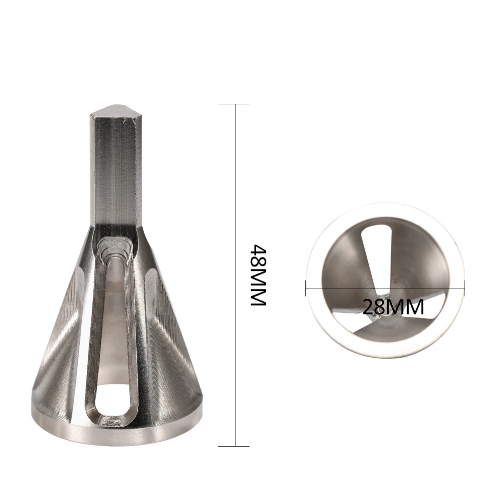 Deburring External Chamfer Tool Hex /& Triangle Shank Remove Burr Tools 4 Pcs HIFEOS High Speed Steel Burr Remover for Repairing Damaged Bolts