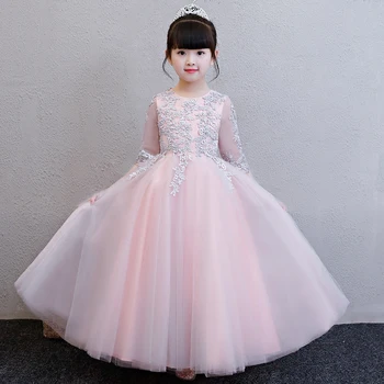 2018Spring Summer New Girls Kids Elegant Pink/Gray Color Wedding Birthday Party Long Mesh Lace Dress Children Baby Pageant Dress 
2018Spring Summer New Girls Kids Elegant Pink/Gray Color Wedding Birthday Party Long Mesh Lace Dress Children Baby Pageant Dress