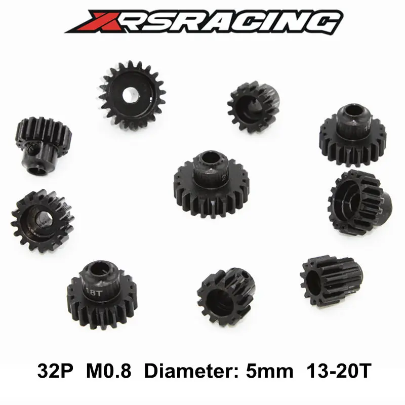 FATJAY XRSRACING pinion gear 45# steel 32P M0.8 13-20T 5mm shaft diameter for RC cars
FATJAY XRSRACING pinion gear 45# steel 32P M0.8 13-20T 5mm shaft diameter for RC cars