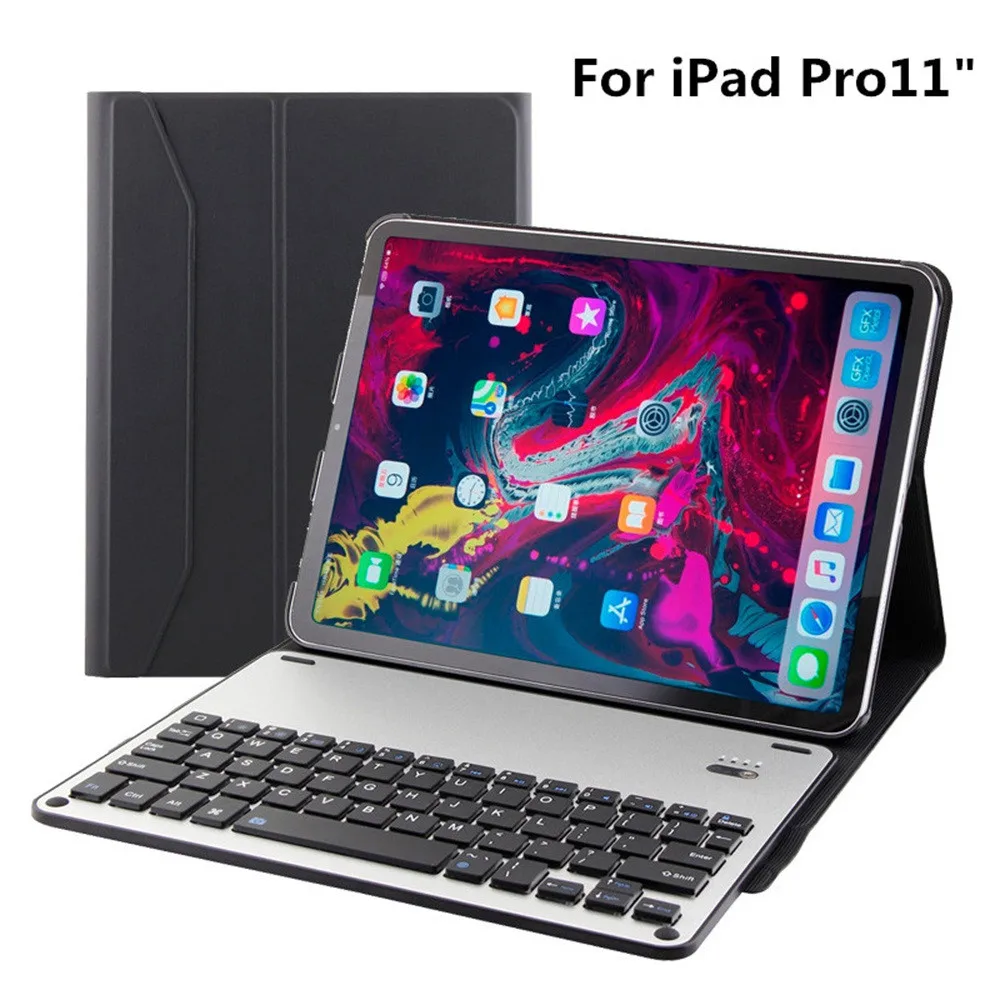 2019 Release Fashion Ergonomic design Ultru Slim Smart Bluetooth 3.0 black Keyboard Leather Case Coveror for iPad Pro 11
2019 Release Fashion Ergonomic design Ultru Slim Smart Bluetooth 3.0 black Keyboard Leather Case Coveror for iPad Pro 11