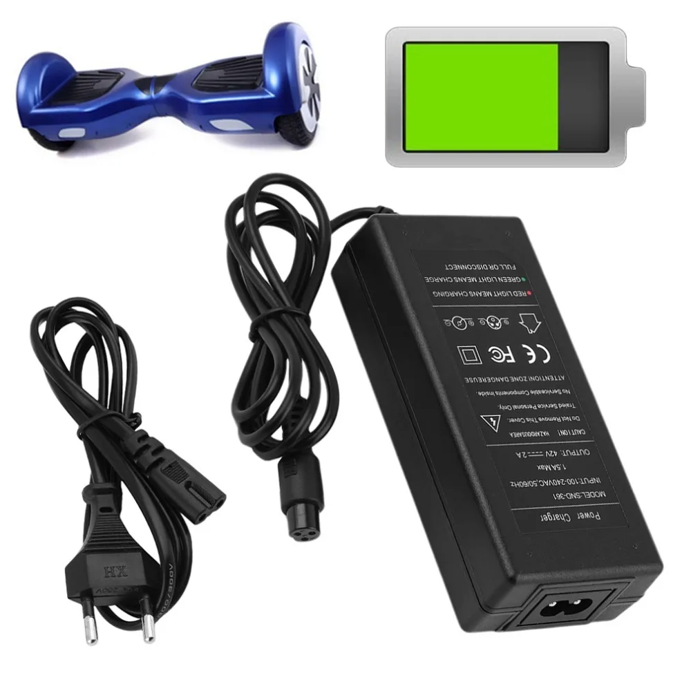 42V 2A Electric Drive Smart Balance Wheel Self Balancing Scooter Hover Board Power Battery Charger EU Plug
42V 2A Electric Drive Smart Balance Wheel Self Balancing Scooter Hover Board Power Battery Charger EU Plug