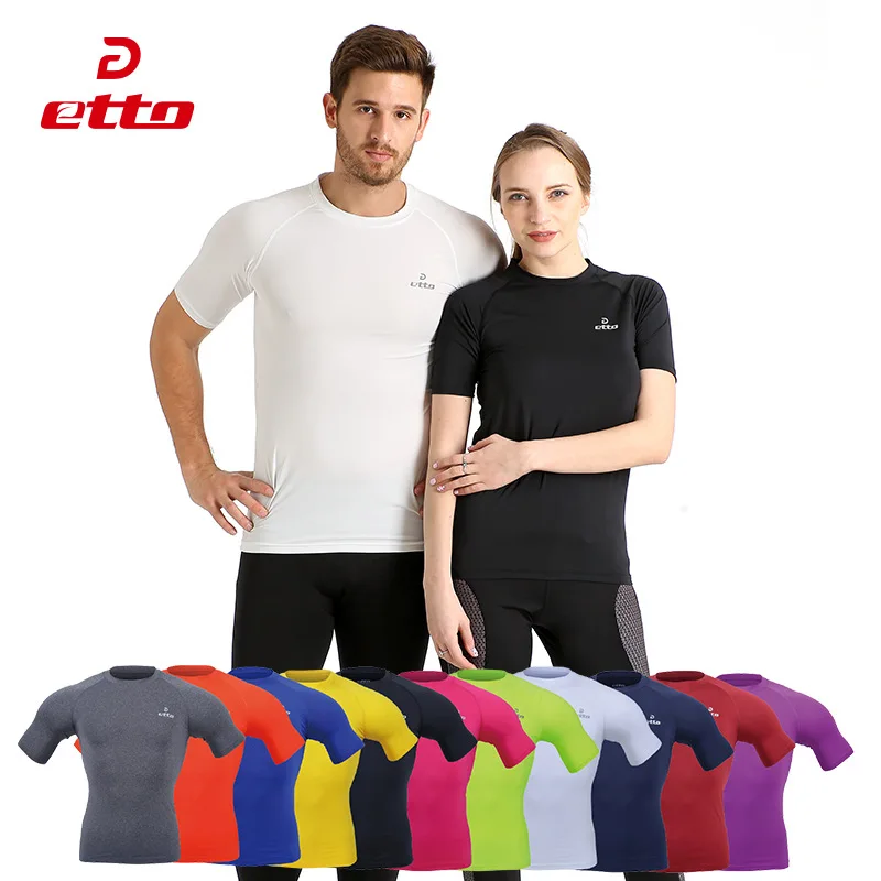 Etto 11 Colors S~3xl Couple High Elastic Impact Tights Running T-shirt Men Women Exercise Training Shirts Fitness Tights IBB062
Etto 11 Colors S~3xl Couple High Elastic Impact Tights Running T-shirt Men Women Exercise Training Shirts Fitness Tights IBB062