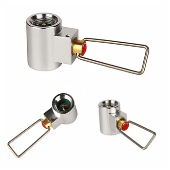Camping Stove Metal Gas Refill Adapter Flat Gas Tank Adapter Valves Canister Portable Gas Convertor Shifter Cylinder Refill Stov 
Camping Stove Metal Gas Refill Adapter Flat Gas Tank Adapter Valves Canister Portable Gas Convertor Shifter Cylinder Refill Stov