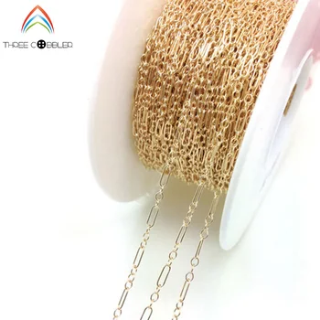 IB3717 Gold filled oblong copper chain not fade 1.68mm 2meters DIY jewelry accessories wholesale
IB3717 Gold filled oblong copper chain not fade 1.68mm 2meters DIY jewelry accessories wholesale