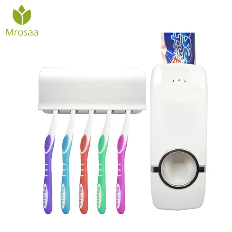 Mrosaa Plastic Auto Automatic Toothpaste Dispenser Squeezer 5 Toothbrush Holder Family Sets Home Hotel Bathroom Accessories
Mrosaa Plastic Auto Automatic Toothpaste Dispenser Squeezer 5 Toothbrush Holder Family Sets Home Hotel Bathroom Accessories