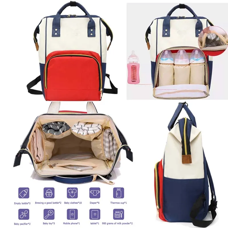 Fashion Mummy Maternity Nappy Bag Large Capacity Nappy Bag Travel Backpack Nursing Bag for Baby Care Women's Fashion Bag
Fashion Mummy Maternity Nappy Bag Large Capacity Nappy Bag Travel Backpack Nursing Bag for Baby Care Women's Fashion Bag