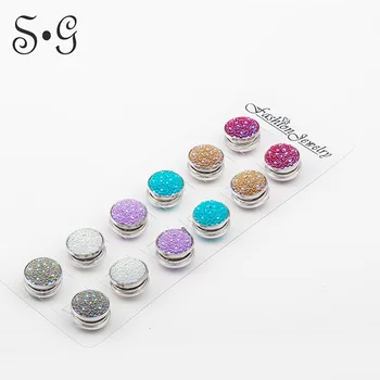 12pcs/dozen Round square flower resin Magnet Inlay rhinestones Elegant magnet brooch hijab muslim pin hijab scarf buckle
12pcs/dozen Round square flower resin Magnet Inlay rhinestones Elegant magnet brooch hijab muslim pin hijab scarf buckle