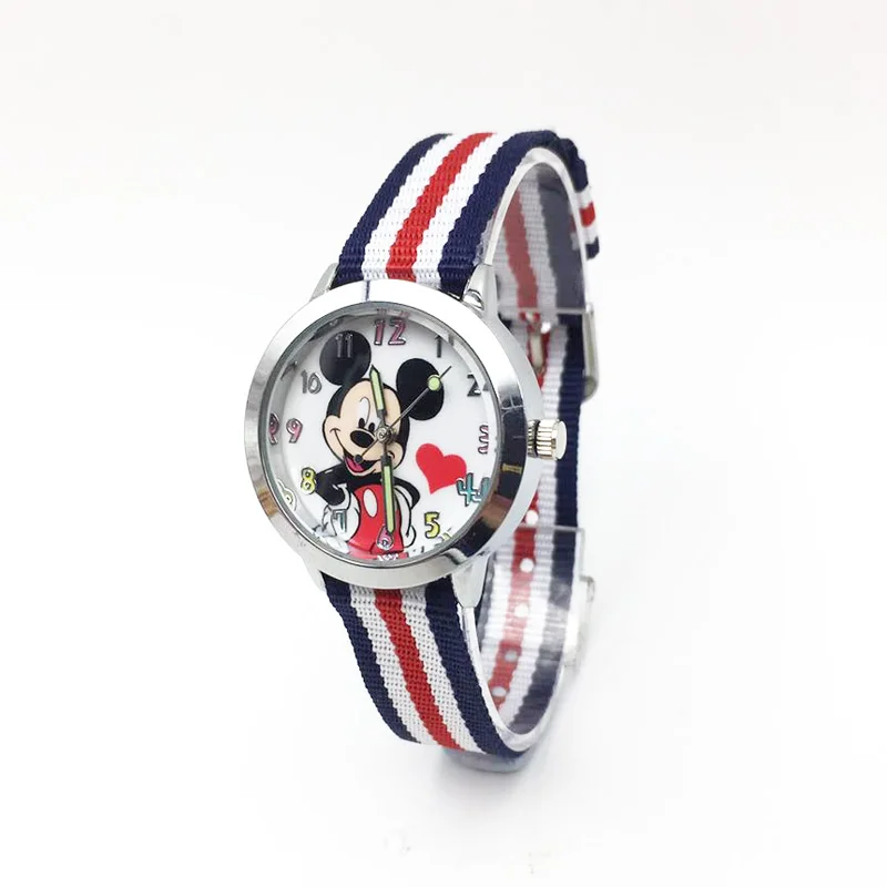 Cartoon Mouse Children's Watch Nylon Strap Buckle Clasp Quartz Wristwatch Kids Girls Boys Students Wrist Watches
Cartoon Mouse Children's Watch Nylon Strap Buckle Clasp Quartz Wristwatch Kids Girls Boys Students Wrist Watches
