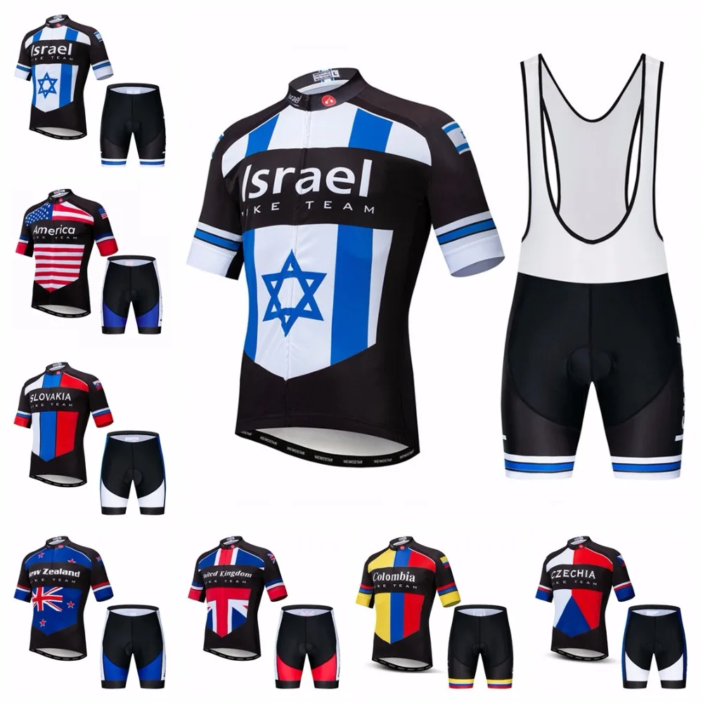 2019 Israel cycling jersey sets Men's Bike jersey bib shorts suit MTB Clothing Shirts Team Maillot Ciclismo Mountain road Tops
2019 Israel cycling jersey sets Men's Bike jersey bib shorts suit MTB Clothing Shirts Team Maillot Ciclismo Mountain road Tops