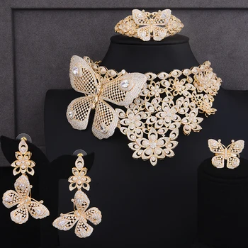 GODKI Super Luxury Butterfly African 4pcs Bridal Zircon CZ Jewelry Sets For Women WeddingDubai Nigeria Crystal Party Jewelry Set
GODKI Super Luxury Butterfly African 4pcs Bridal Zircon CZ Jewelry Sets For Women WeddingDubai Nigeria Crystal Party Jewelry Set