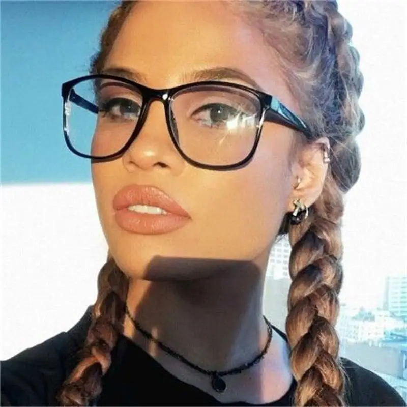 Square Female Eyeglasses Famous Brand Transparent Computer Glasses Large Frame Black Spectacles Women Nerd Myopia Clear Glasses
Square Female Eyeglasses Famous Brand Transparent Computer Glasses Large Frame Black Spectacles Women Nerd Myopia Clear Glasses