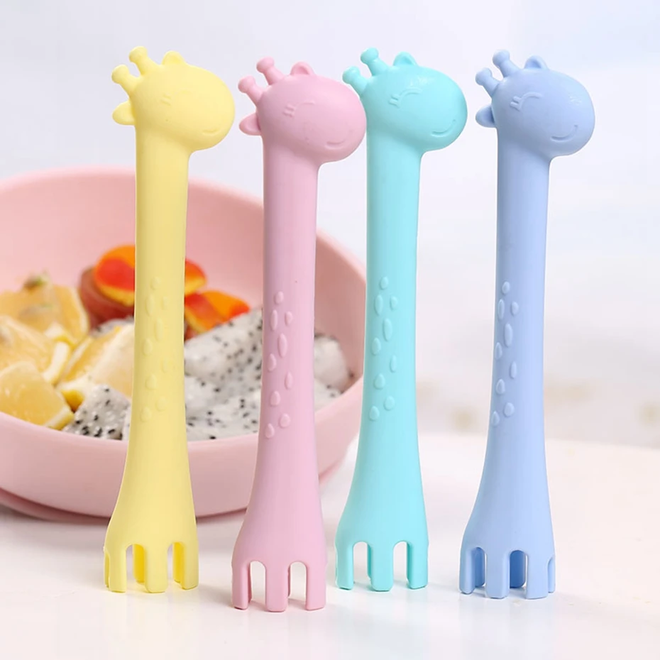 Bite Bites Rodent Silicone Feeding Spoon Infant Training Spoon Giraffe Kids Baby Feeding Spoon And Fork Soft Safety Baby Teether
Bite Bites Rodent Silicone Feeding Spoon Infant Training Spoon Giraffe Kids Baby Feeding Spoon And Fork Soft Safety Baby Teether