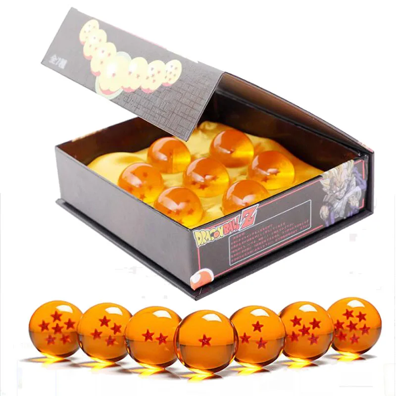 Anime Dragon Ball Z Super Saiyan 7pcs/Set Dragon Ball Z 7 Stars Crystal Ball DragonBall Box Packaged Figurine Model Toy
Anime Dragon Ball Z Super Saiyan 7pcs/Set Dragon Ball Z 7 Stars Crystal Ball DragonBall Box Packaged Figurine Model Toy