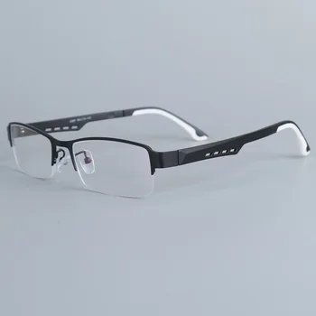 Half frame men's glasses frame TR90 legs men's myopia metal glasses frame business optical glasses plane mirror
Half frame men's glasses frame TR90 legs men's myopia metal glasses frame business optical glasses plane mirror