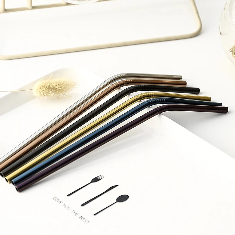 2PCS/4PCS/Pack Colorful Stainless Steel Drinking Straws Straight and Bent Reusable Filter With Brush DIY Tea Coffee Tools
2PCS/4PCS/Pack Colorful Stainless Steel Drinking Straws Straight and Bent Reusable Filter With Brush DIY Tea Coffee Tools
