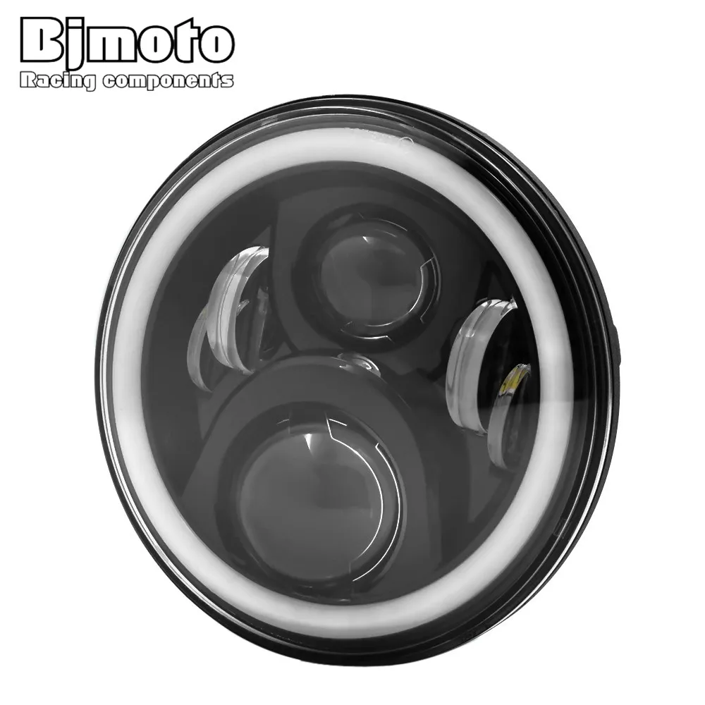 BJMOTO Auto Moto 7 Inch H4 H13 Round Headlight RGB Lighting Angle Eye DRL Headlamp Head Light For Harley Trike Touring Jeep Car
BJMOTO Auto Moto 7 Inch H4 H13 Round Headlight RGB Lighting Angle Eye DRL Headlamp Head Light For Harley Trike Touring Jeep Car