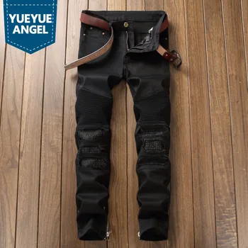 Spring Fashion Brand Distressed Begger Men's Jeans Straight Full Length Black Red Cowboy Pants Man Casual Biker Jean Male
Spring Fashion Brand Distressed Begger Men's Jeans Straight Full Length Black Red Cowboy Pants Man Casual Biker Jean Male