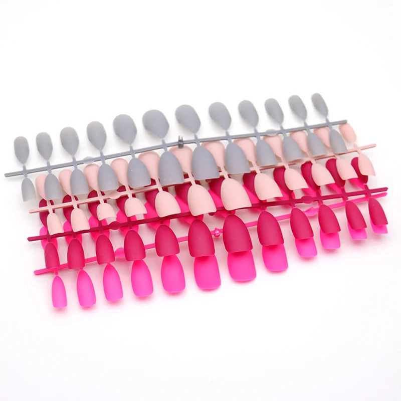 24pc Matte Fake Nail Elegant Wine Red Grey Pink Press on Nail Stiletto Artificial Full Cover Nail Tips Pointed False Nails
24pc Matte Fake Nail Elegant Wine Red Grey Pink Press on Nail Stiletto Artificial Full Cover Nail Tips Pointed False Nails