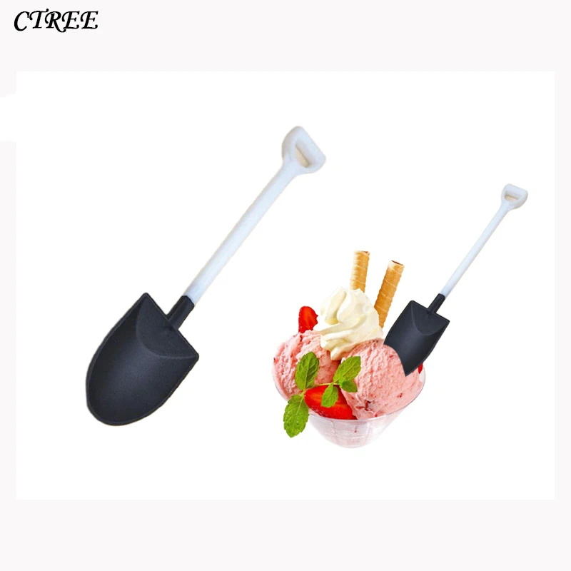 CTREE 10Pcs/set Ice Cream Tools Disposable Plastic Scoops Stack Creative Shovel Shape Cake Fork Party Supplies Kitchen Tool C649
CTREE 10Pcs/set Ice Cream Tools Disposable Plastic Scoops Stack Creative Shovel Shape Cake Fork Party Supplies Kitchen Tool C649