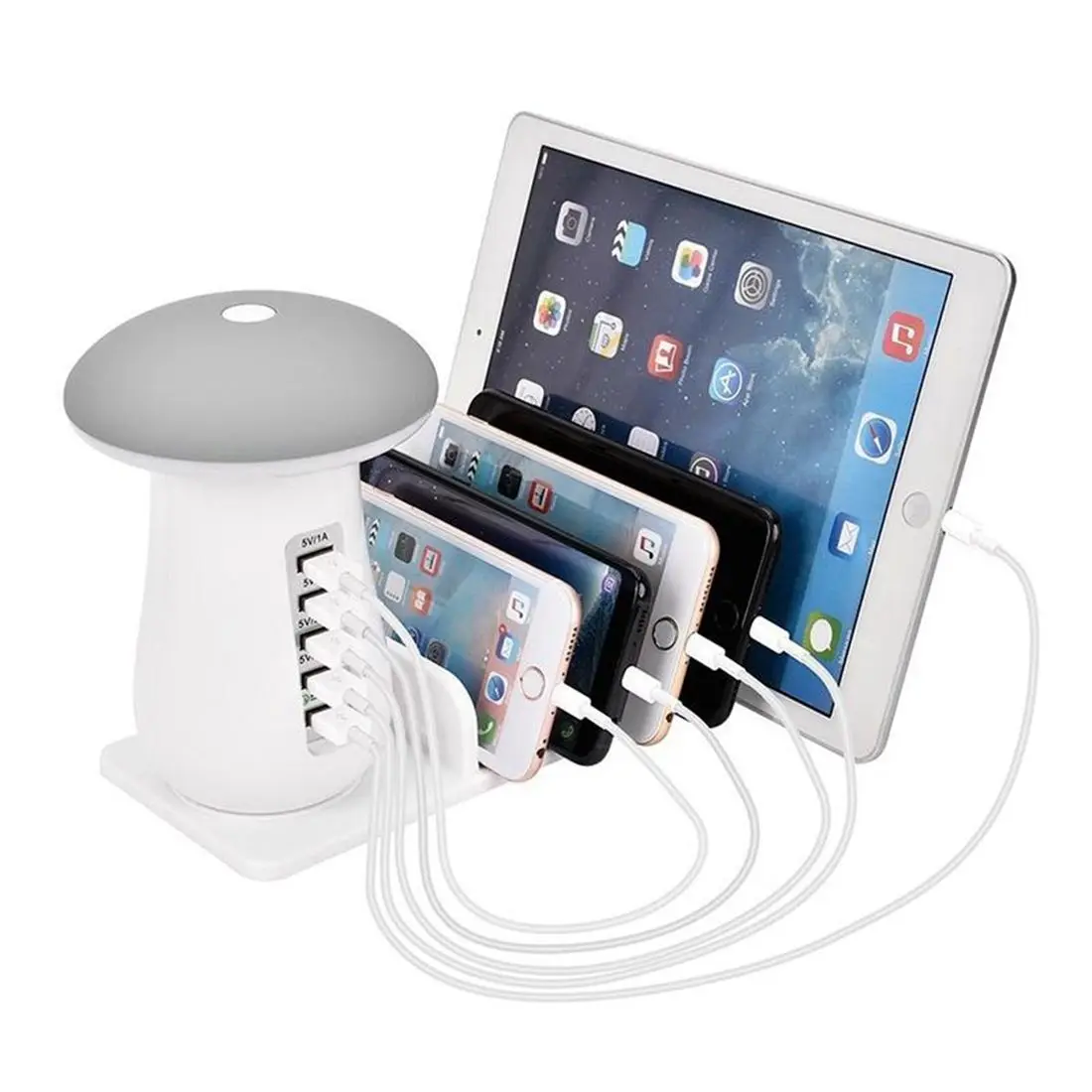 Mushroom LED Night Light 5-Port USB EU Plug Quick Charging Station Universal Desktop Tablet and Smartphone Electrical Socket Hot
Mushroom LED Night Light 5-Port USB EU Plug Quick Charging Station Universal Desktop Tablet and Smartphone Electrical Socket Hot