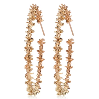 HOCOLE Fashion Punk Metal Hoop Earrings For Women Gold/Silver Color Round Circle Dangle Earring Statement Wedding Party Jewelry
HOCOLE Fashion Punk Metal Hoop Earrings For Women Gold/Silver Color Round Circle Dangle Earring Statement Wedding Party Jewelry