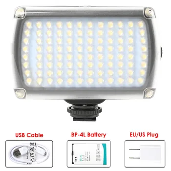 96 LED Video Light XH-96 Lamp 9W 850LM 5600K/3200K Dimmable with 2500mAh Battery USB Adapter for Camcorder Wedding DSLR Camera
96 LED Video Light XH-96 Lamp 9W 850LM 5600K/3200K Dimmable with 2500mAh Battery USB Adapter for Camcorder Wedding DSLR Camera