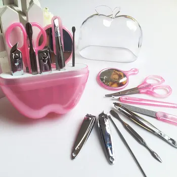 9 Pcs Manicure Set Apples Shape Stainless Steel Nail Scissor Mirror Earpick Eyebrow Clip Travel Makeup Nails Care Tools
9 Pcs Manicure Set Apples Shape Stainless Steel Nail Scissor Mirror Earpick Eyebrow Clip Travel Makeup Nails Care Tools