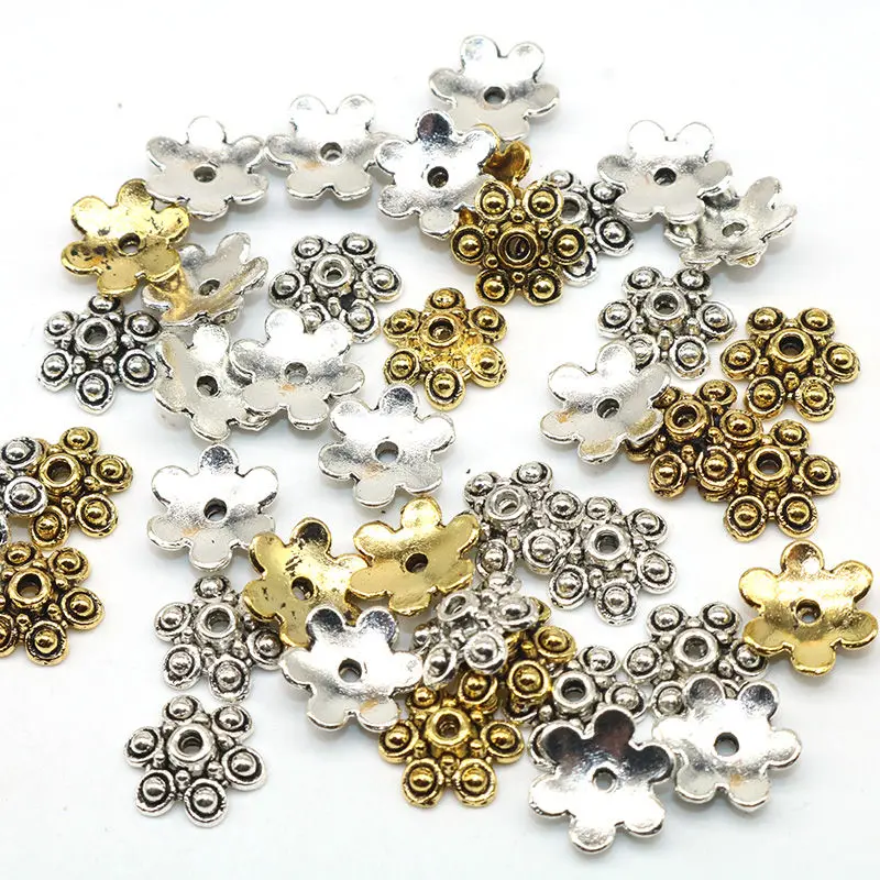 6 Petals Flower Bead Caps Pattern Silver Plated Beads Caps Antique Silver Gold Color Charms For Jewelry Making Jewelry Findings
6 Petals Flower Bead Caps Pattern Silver Plated Beads Caps Antique Silver Gold Color Charms For Jewelry Making Jewelry Findings