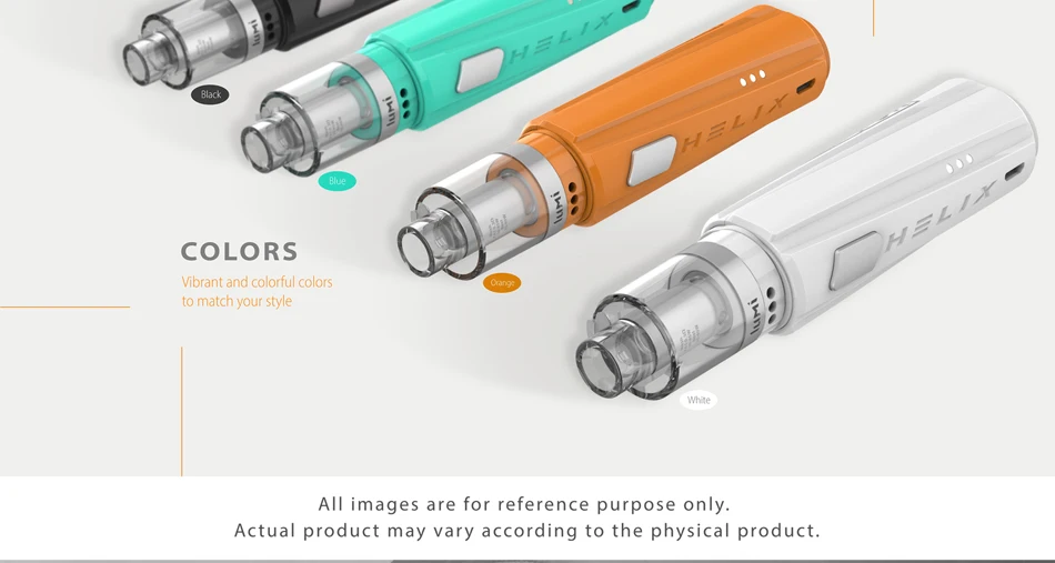 2pcs Vape pen Kit Digiflavor Helix starter kit with 2ML/4ML lumi tank by single 18650 Electronic cigarette Vaporizer Kit