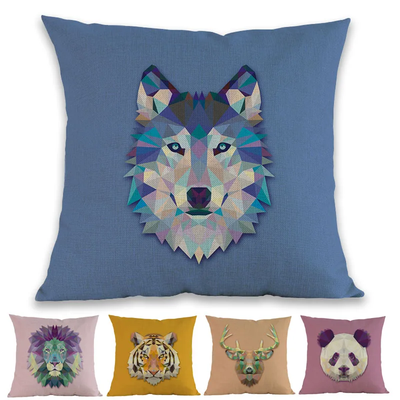 Pure Color Background Geometric Multicolor Animal Head wolf Panda Dog Home Decoration Cushion Cover Sofa Room Throw Pillow Case
Pure Color Background Geometric Multicolor Animal Head wolf Panda Dog Home Decoration Cushion Cover Sofa Room Throw Pillow Case