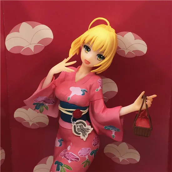 Anime action model figure Jeanne D Arc FateGrand Order saber kimono 21cm 18 Ruler Saber collection PVC toy gift F7323 (5)