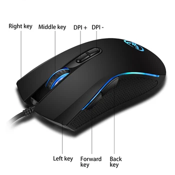 HXSJ A869 6400DPI 7 Buttons 7 colors LED Optical USB Wired Mouse Gamer Mice computer mause mouse Gaming Mouse For Pro Gamer
HXSJ A869 6400DPI 7 Buttons 7 colors LED Optical USB Wired Mouse Gamer Mice computer mause mouse Gaming Mouse For Pro Gamer