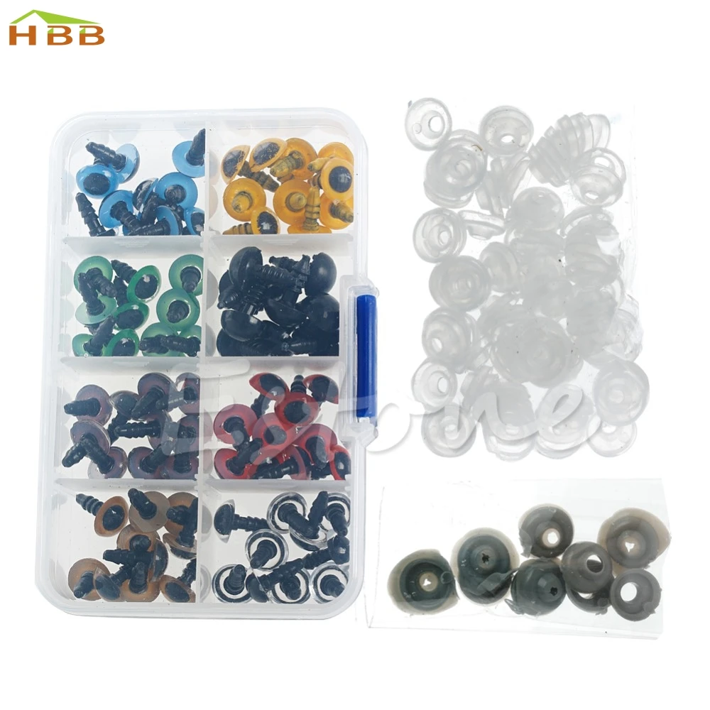 80pcs 12mm Color Plastic Safety Eyes Washer For Teddy Bear Doll Animal Puppet #046
80pcs 12mm Color Plastic Safety Eyes Washer For Teddy Bear Doll Animal Puppet #046